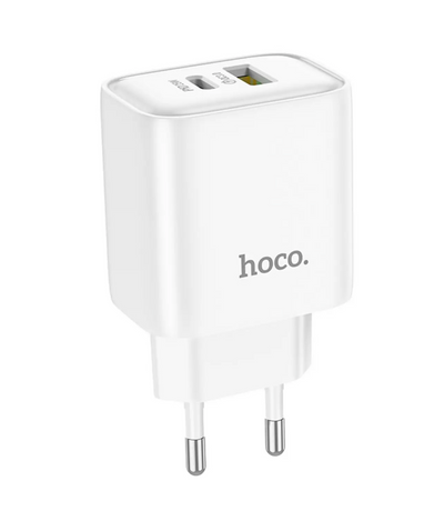 Cargador Hoco DC68 – PD25W + QC3.0 sin Cable