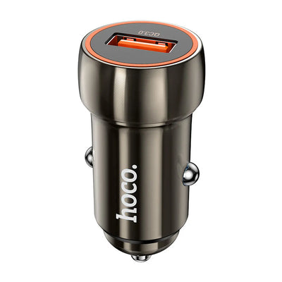 Cargador Auto Hoco Z46 QC3.0 Gris