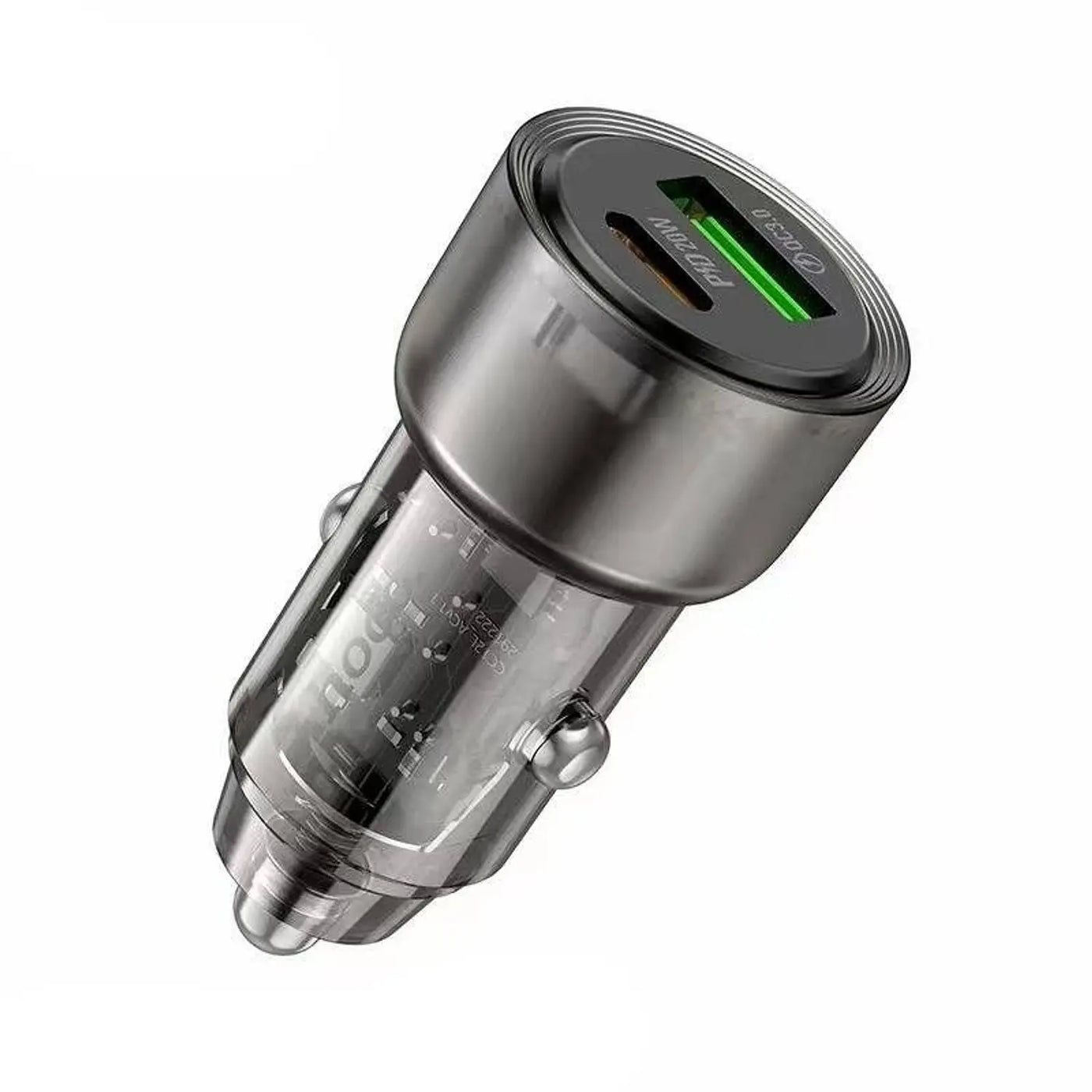 Cargador de Auto Hoco Z52 Spacious – PD38W Dual Port USB-C + USB-A – Negro